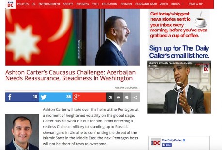 The Daily Caller написала про Азербайджан 
